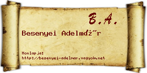 Besenyei Adelmár névjegykártya